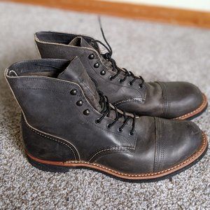 Red Wing Iron Ranger Boots 8116 in Charcoal Rough & Tough Leather